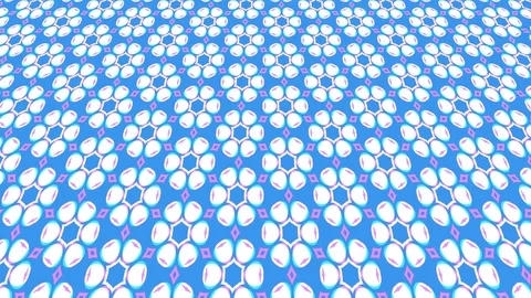 2D graphic video pattern that tilts up and moves, in 4K 16:9 format Stock Footage 125849555