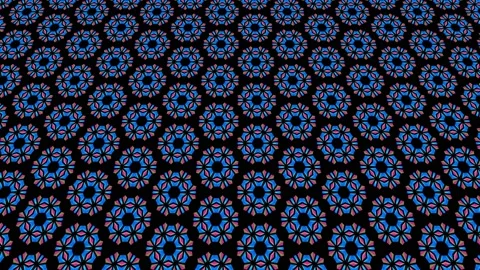 2D graphic video pattern that tilts up and moves, in 4K 16:9 format Stock Footage 134778831