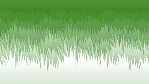 2d grass flat style parallax animated background loop v2 Video stock 92413924