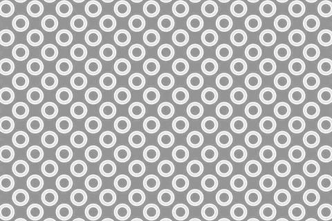 2D gray background with white ring patterns on it Illustrazione stock