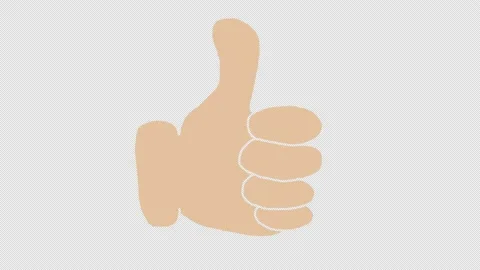 2D hand-drawn animation. Thumbs up and thumbs down Stock Footage 152765151