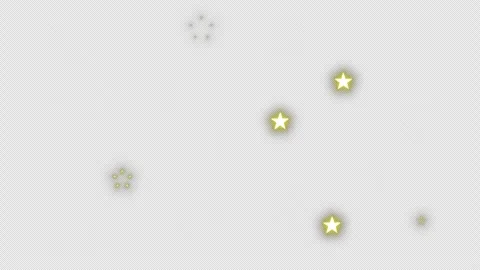 A 2D hand-drawn effect , glowing stars that sparkle and loop Stock-Footage 344845625