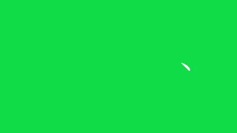 2D Hand Drawn Line Heart Flourish Animation on Green Screen Background Stock Footage 344809740