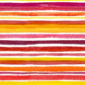 2d hand drawn seamless pattern with colorful stripes Stock Illustration