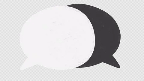 2D Hand Drawn Speech Bubble Animation Frame by Frame Overlay with Transparent Stock Footage 346178098