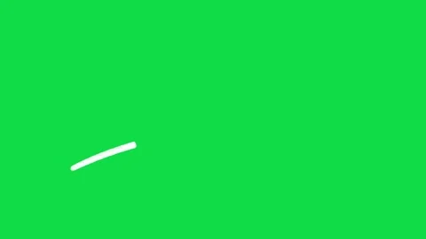 2D Hand Drawn White Curved Double Line Underline Animation Overlay Stock Footage 344809235