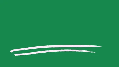 2D Hand Drawn White Line Scratch Accent Animation with Green screen Видео 336579247