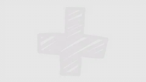 2D Hand Drawn White Plus Cross Addition Symbol Animation Frame by Frame Overlay  Stock Footage 346178602