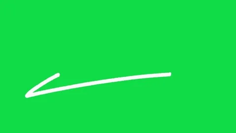 2D Hand Drawn White Sharp Pointed Underline Line Animation Overlay Video stock 344809222