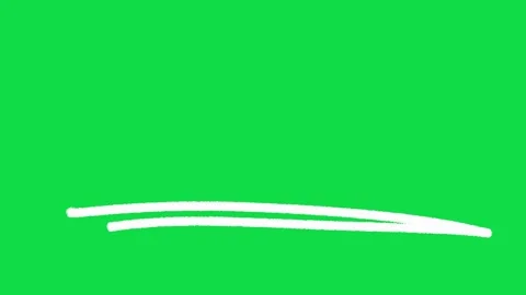 2D Hand Drawn White Straight Parallel Double Line Underline Animation Overlay Stock Footage 344809220