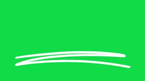 2D Hand Drawn White Zigzag Double Line Underline Animation Overlay Video stock 344809215