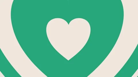 2D Heart looping animation background, Valentine love heart animation Stock Footage 316475125