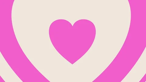 2D Heart looping animation background, Valentine love heart animation Stock Footage 316475130