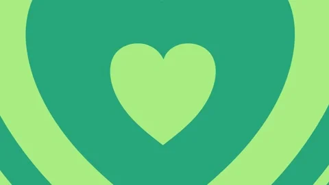 2D Heart looping animation background, Valentine love heart animation Stock Footage 316475146