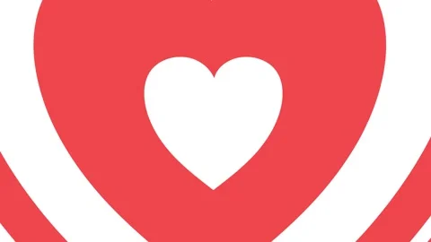 2D Heart looping animation background, Valentine love heart animation Stock Footage 316475147