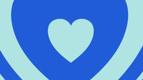 2D Heart looping animation background, Valentine love heart animation Stock Footage 316475152