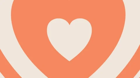 2D Heart looping animation background, Valentine love heart animation 스톡 동영상 316475155
