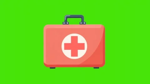 2d icon of a first aid kit isolated on a white background Stockbeeldmateriaal 288709470