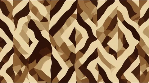 2d illustrated beige color native aztec rhombus geometric shape seamless Stock Footage 220117805