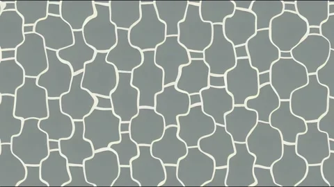 2d illustrated Geometric animation and little flowers seamless animation. Beige Stock Footage 220117783