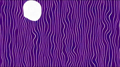 2d illustrated seamless animation. Abstract texture with thin violet wavy Stock Footage 220124791