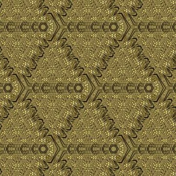 2D illustration of an abstract geometric pattern with small details Stock Illustration