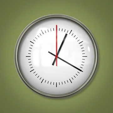 2d illustration of a typical simple clock Stock Illustration