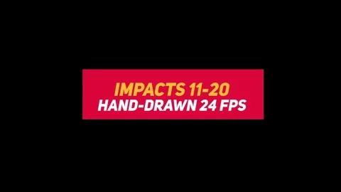 2d Impacts Cartoon FX Pack 4K 10 Shape Elements and Liquid Elements. Drag and Stock Footage 83450864