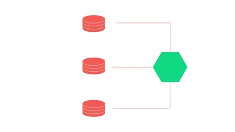 2D Infographic Animation showing stacks of data 스톡 동영상 332197218