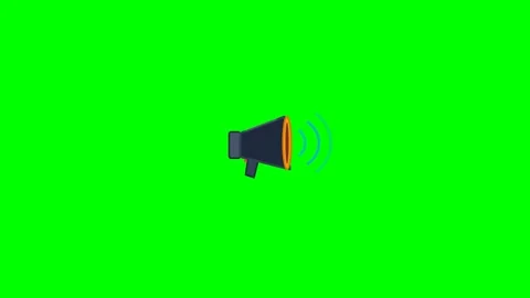 2D Megaphone Stock Footage 339776340