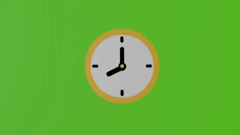 2D model, white watch with yellow frame isolated on green screen Stock Footage 283355004