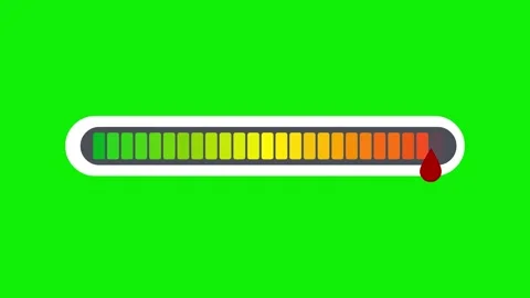 2d modern car speedo meter animation green screen 4k Stock Footage 285777316