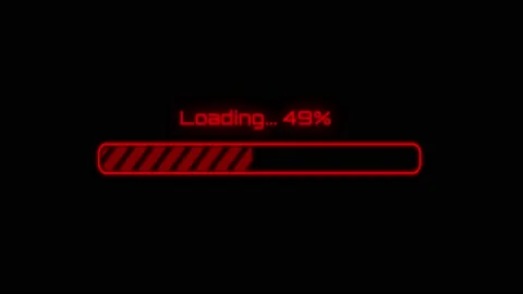 2D motion. Full download bar with loading message flashing while waiting. Видео 139599378