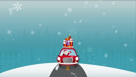 2D Motion graphics  Merry Christmas concept , Merry Christmas! Happy Christma Stock Footage 143712698