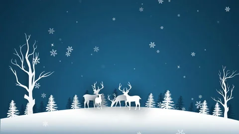 2D Motion graphics Merry Christmas concept, Happy Christmas companions. Stock Footage 144067048