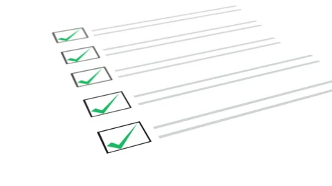 2D motion graphics, The paper checklist in the hand 2D motion graphics. Stock Footage 142314569