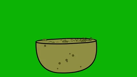 2D Mud Splash Explosion Animation VFX - Hand-Drawn Dirty Liquid, Wet Sludge, Stock Footage 318886056