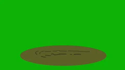 2D Mud Splash Explosion Animation VFX - Hand-Drawn Dirty Liquid, Wet Sludge, 스톡 동영상 318886111