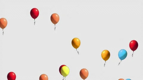 Animated Balloons Flying Gif With Sound