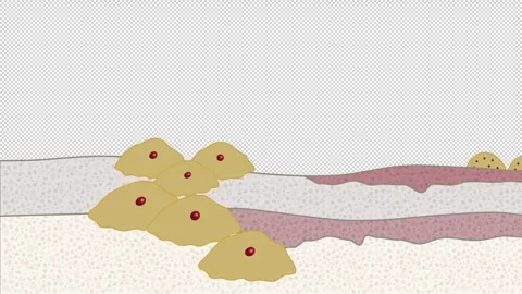 2d Osteoclast Activity Cartoon 스톡 동영상 290859899