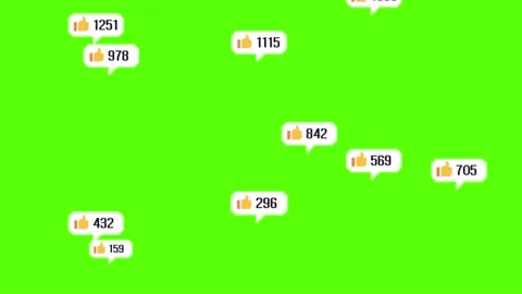 2D Pixelated Counting Thumbs Up  Icons on chroma key green screen background.  Stock Footage 219922826