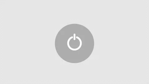 2D Power Button Turn On Grey To Green 4K Loop Alpha Stock Footage 339273913