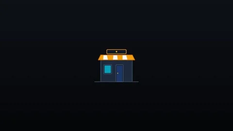 2d shop icon Stock Footage 339532825
