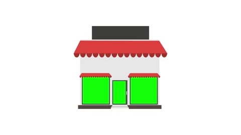 2D Shop Pop Up Animation Stock Footage 170981483