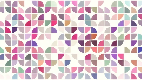 2D simple animation of quarter circle pattern with opacity and rotation effects Stock Footage 242979258