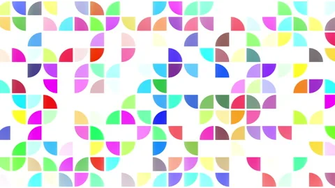 2D simple animation of quarter circle pattern with opacity and rotation effects Stock Footage 245021312