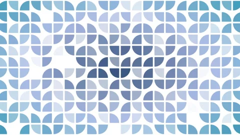 2D simple animation of quarter circle pattern with opacity effects Stock Footage 245283948