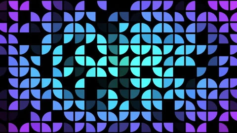 2D simple animation of quarter circle pattern with opacity effects Stock Footage 245286010