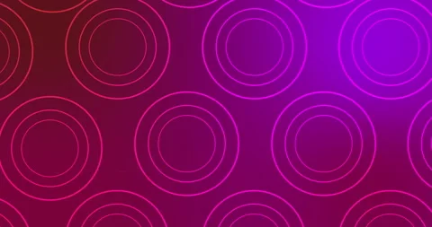 2D simple circle ellipse, and ring elements moving on a corporate gradient bg Stock Footage 330765160