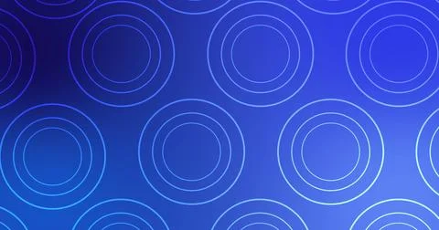 2D simple circle ellipse, and ring elements moving on a corporate gradient .. Illustrazione stock